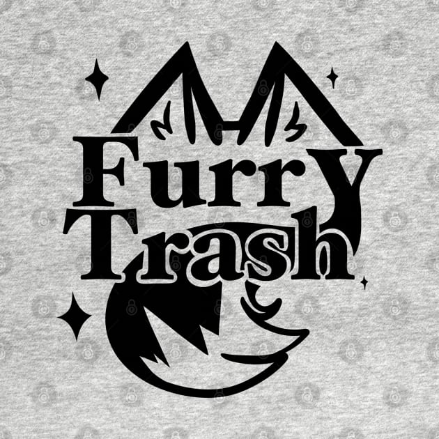 Furry Trash Black by FloofflebuttArts